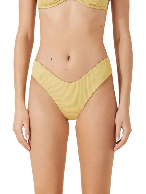 Plus - size bikini with full - coverage options for comfort and confidenceCitrus Rib Curve Brief