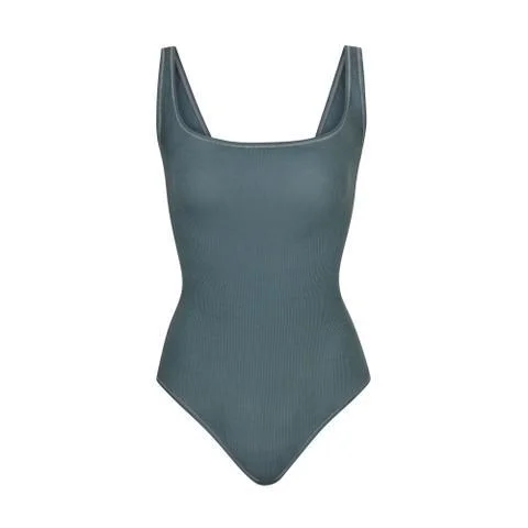 Compression Bodysuits for Post - Workout RecoveryCOTTON RIB BODYSUIT | KYANITE