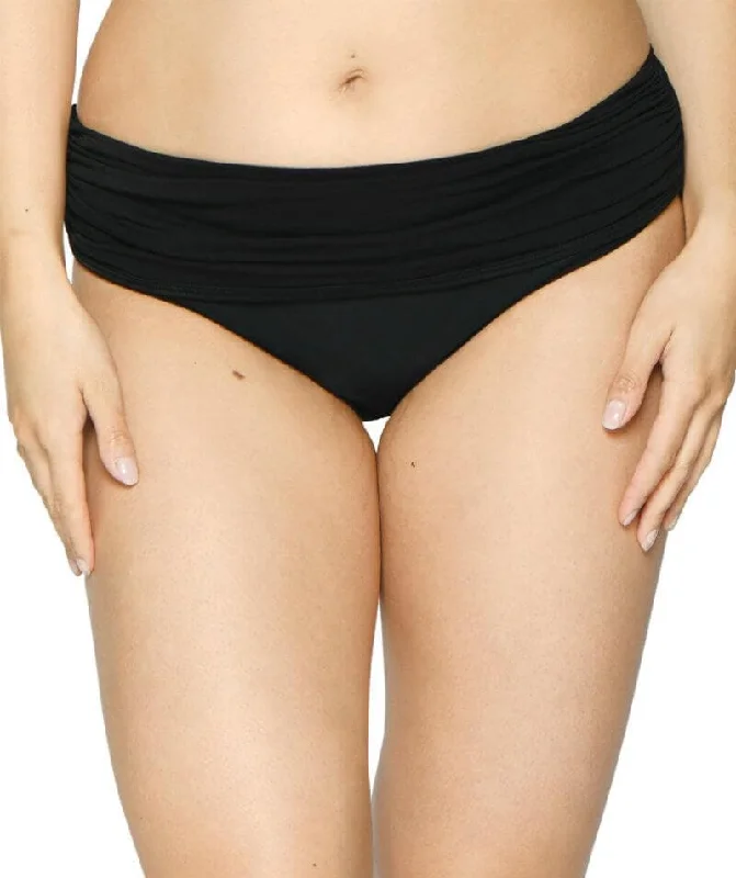 Sports bikini for high - intensity water activities like surfingCurvy Kate Sheer Class Deep Foldover Brief - Black Sports bikini for high - intensity water activities like surfingCurvy Kate Sheer Class Deep Foldover Brief - Black