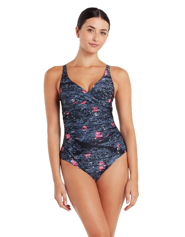 Plus size swimsuits with cut-out details (modest options)Dusk Mystery Classicback Swimsuit - Black/Grey Plus size swimsuits with cut-out details (modest options)Dusk Mystery Classicback Swimsuit - Black/Grey