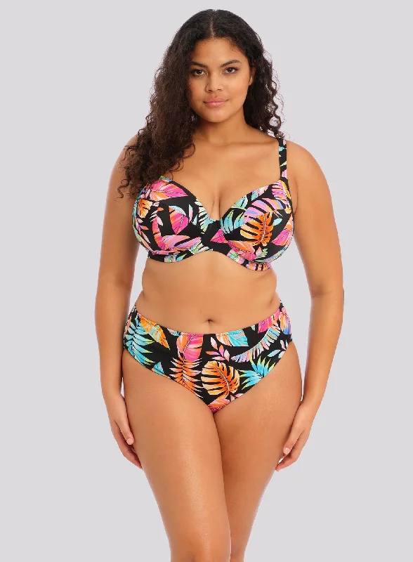 Sports bikini for high - intensity water activities like surfingElomi Swim: Tropical Falls Mid Rise Bikini Brief Black Sports bikini for high - intensity water activities like surfingElomi Swim: Tropical Falls Mid Rise Bikini Brief Black