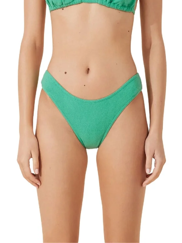 Monokini - style bikini with a unique one - piece - meets - bikini designGreen Towelling Curve Brief Green Monokini - style bikini with a unique one - piece - meets - bikini designGreen Towelling Curve Brief Green
