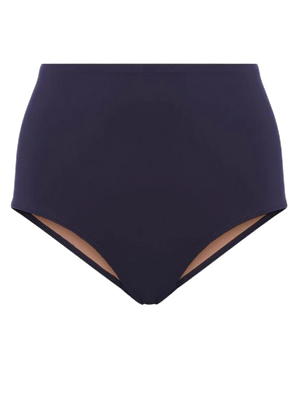 Convertible bikini that can be worn in multiple styles for versatilityHigh-Waisted Brief Navy