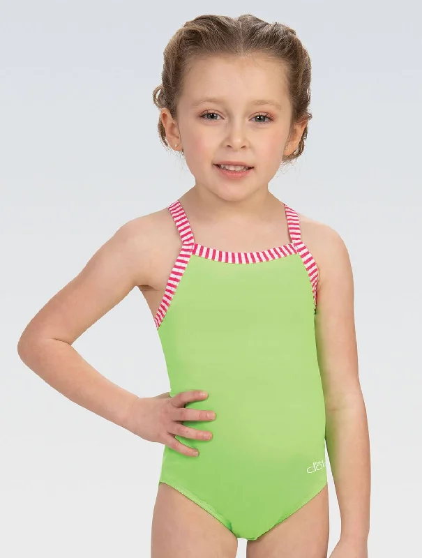 Plus size chlorine-resistant swimsuits for pool useLD9504-LIM