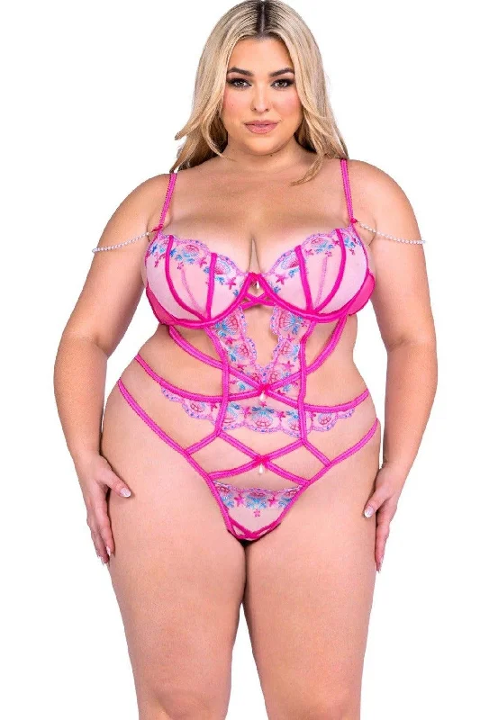 Button - Front Bodysuits with a Classic and Timeless AppealSultry Siren Teddy Plus Size Button - Front Bodysuits with a Classic and Timeless AppealSultry Siren Teddy Plus Size