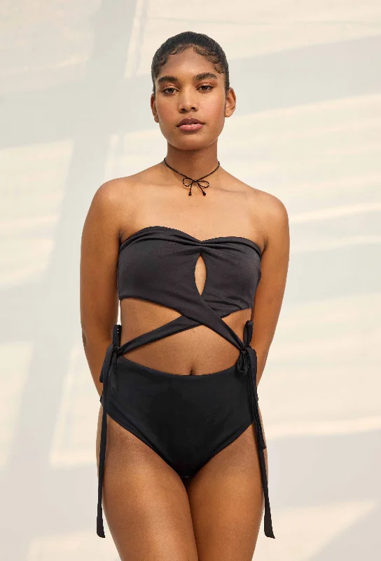 Swim sets with a sheer cover - up included for added styleMoonbeam Swim Set
