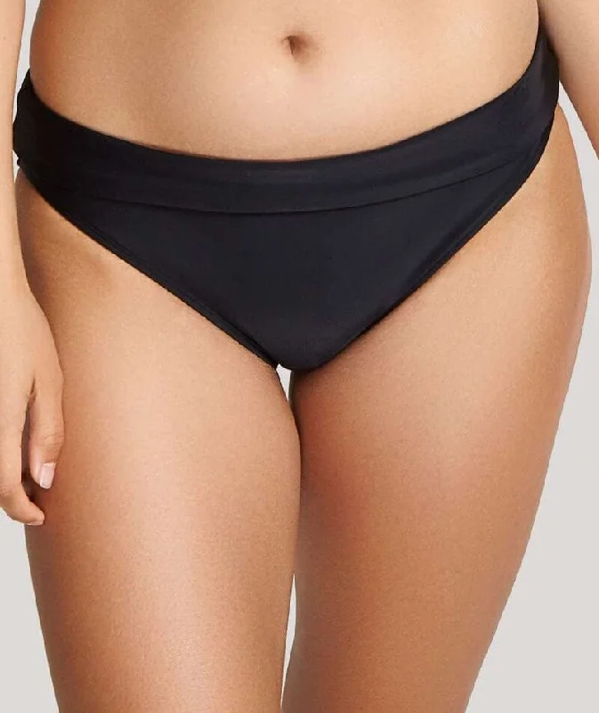 Metallic - finish bikini for a glamorous and eye - catching poolside lookPanache Swimwear Anya Riva Fold Pant - Black