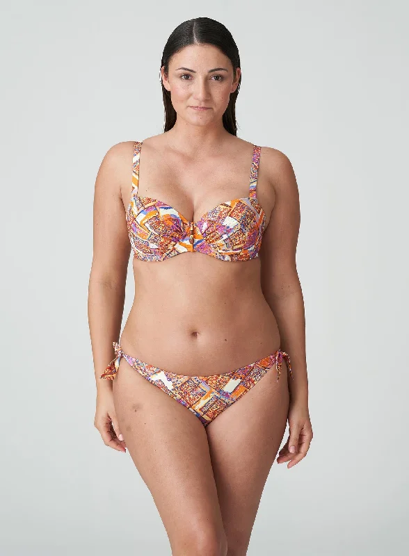 High - performance bikini with quick - drying fabric for active swimmersPrimaDonna Swimwear: Navalato Bikini Brief Summer Sunset