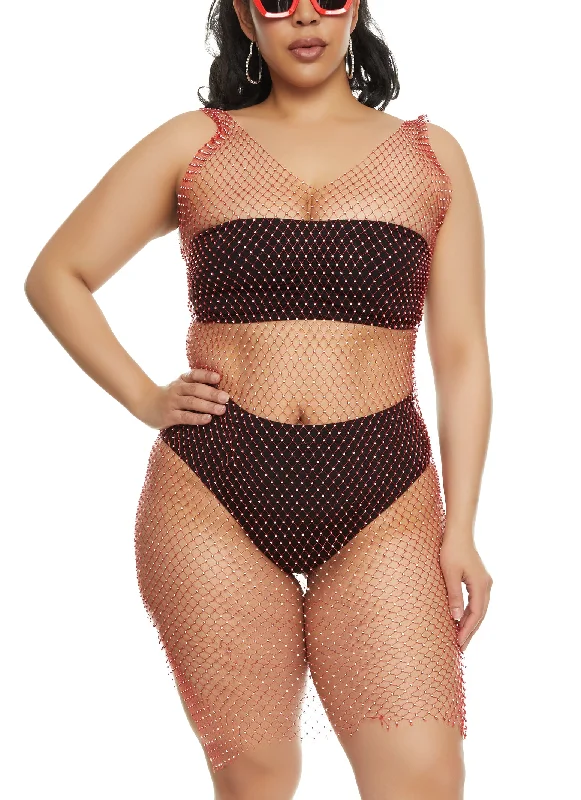 Plus size one piece swimsuits with tummy controlPlus Size Rhinestone Fishnet Cover Up Dress Plus size one piece swimsuits with tummy controlPlus Size Rhinestone Fishnet Cover Up Dress