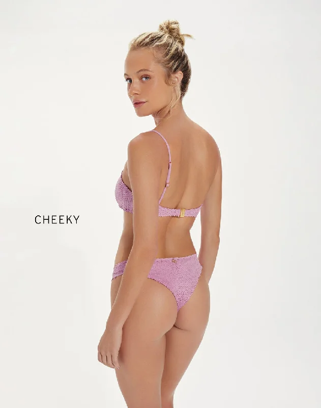 Ruched bikini with fabric gathers for a slimming effectScales Basic Cheeky Bikini Bottom Ruched bikini with fabric gathers for a slimming effectScales Basic Cheeky Bikini Bottom