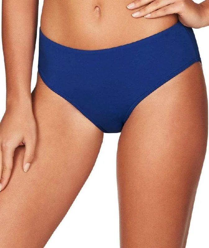 Ruched bikini with fabric gathers for a slimming effectSea Level Essentials Mid Bikini Brief - Ocean Blue Ruched bikini with fabric gathers for a slimming effectSea Level Essentials Mid Bikini Brief - Ocean Blue