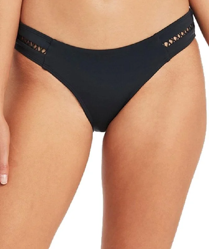 High - waisted bikini for a retro and tummy - flattering lookSea Level Lola Shimmer Hipster Bikini Brief - Charcoal High - waisted bikini for a retro and tummy - flattering lookSea Level Lola Shimmer Hipster Bikini Brief - Charcoal