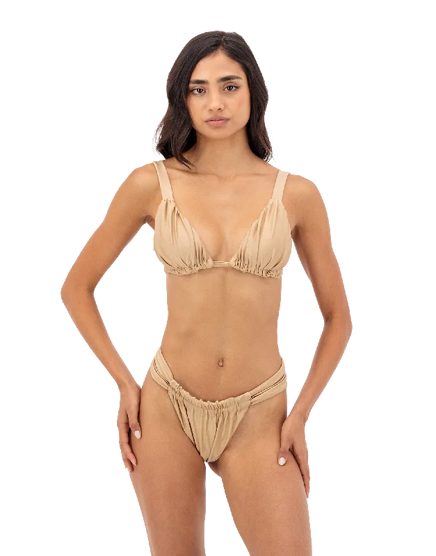 Monokini - style bikini with a unique one - piece - meets - bikini designSelene Bikini Bottom | Gold Monokini - style bikini with a unique one - piece - meets - bikini designSelene Bikini Bottom | Gold